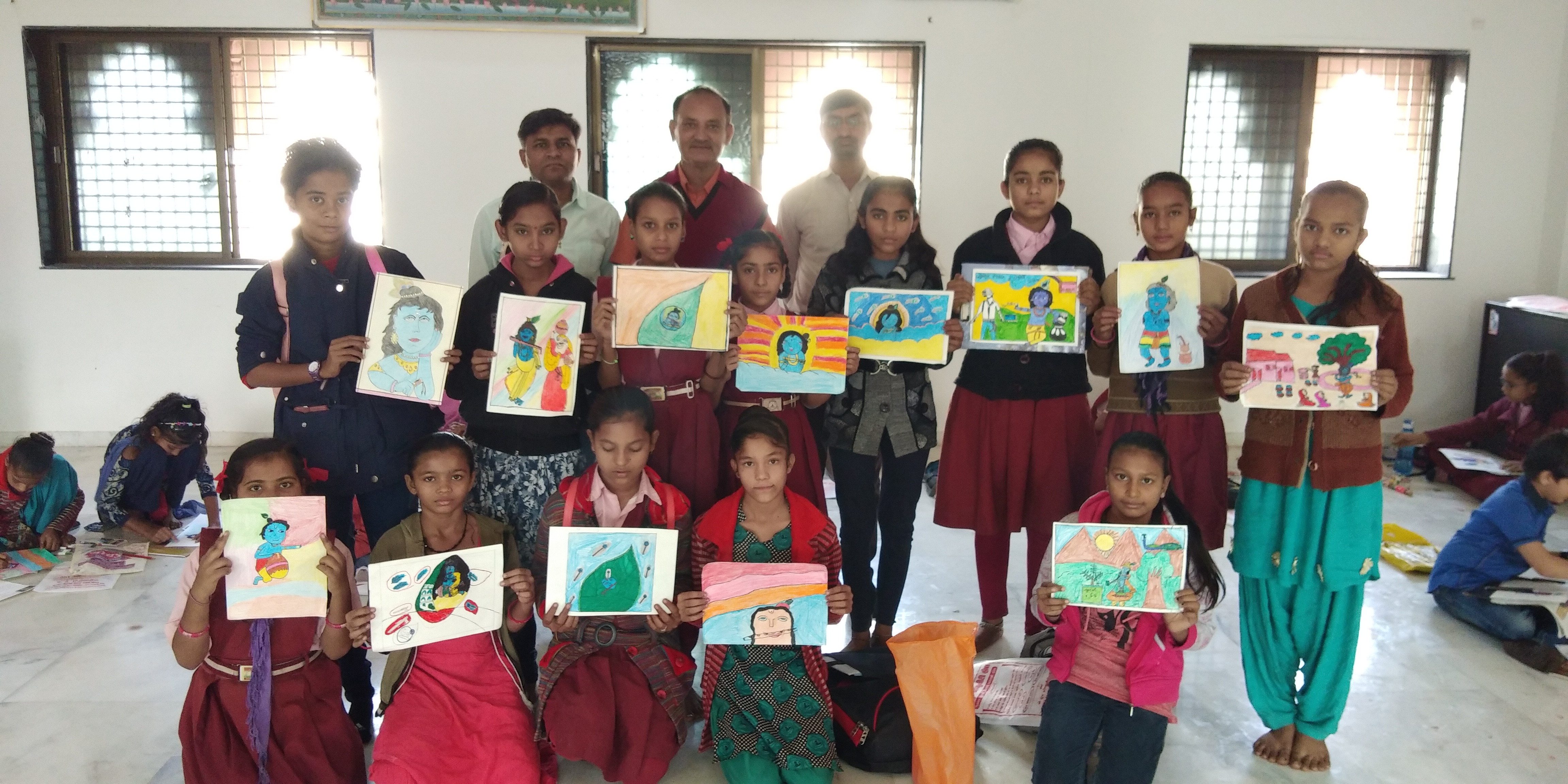 Drawing Competition at Shreejidham Haveli, Deesa!